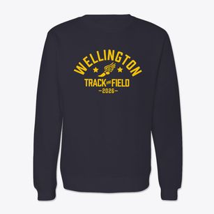 Wellington Elementary School Track and Field Crewneck Sweatshirt