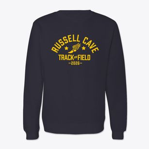 Russell Cave Elementary School Track and Field Crewneck Sweatshirt
