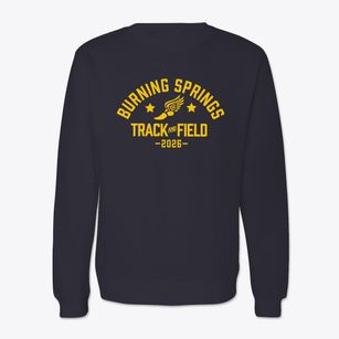 Burning Springs Elementary School Track and Field Crewneck Sweatshirt