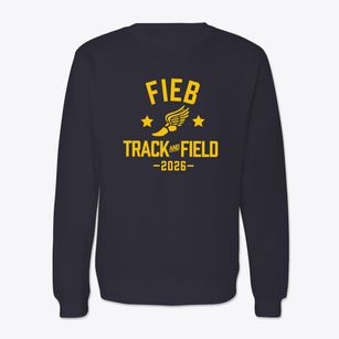 Forked Island - E. Broussard Elementary School Track and Field Crewneck Sweatshirt