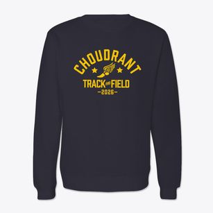 Choudrant Elementary School Track and Field Crewneck Sweatshirt