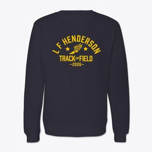 L F Henderson Intermediate School Track and Field Crewneck Sweatshirt