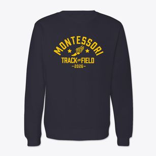 Montessori Community School Track and Field Crewneck Sweatshirt