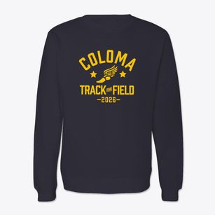 Coloma Junior High School Track and Field Crewneck Sweatshirt