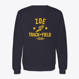 Zoe Christian Academy Track and Field Crewneck Sweatshirt