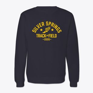 Silver Springs Elementary School Track and Field Crewneck Sweatshirt