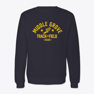Middle Grove C 1 School Track and Field Crewneck Sweatshirt