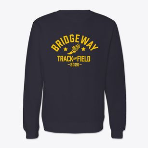 Bridgeway Elementary School Track and Field Crewneck Sweatshirt