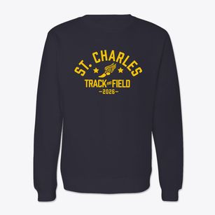 Saint Charles Pre School Therapy Center Track and Field Crewneck Sweatshirt