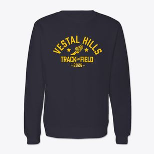 Vestal Hills Elementary School Track and Field Crewneck Sweatshirt