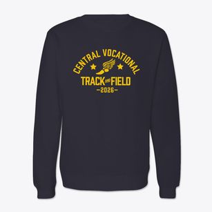 Central Vocational Technical High School Track and Field Crewneck Sweatshirt