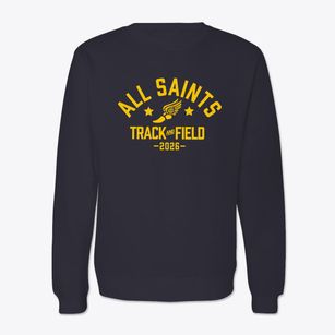 All Saints Junior High School Track and Field Crewneck Sweatshirt