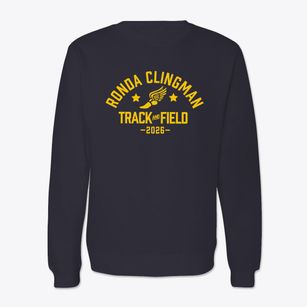 Ronda Clingman Elementary School Track and Field Crewneck Sweatshirt