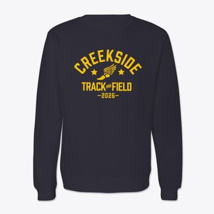 Creekside Elementary School Track and Field Crewneck Sweatshirt
