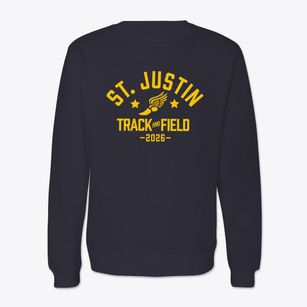 St. Justin School Track and Field Crewneck Sweatshirt