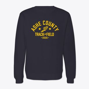 Ashe County Middle School Track and Field Crewneck Sweatshirt