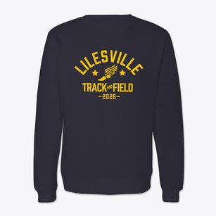 Lilesville Elementary School Track and Field Crewneck Sweatshirt