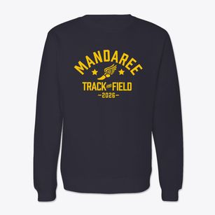 Mandaree Public School Track and Field Crewneck Sweatshirt