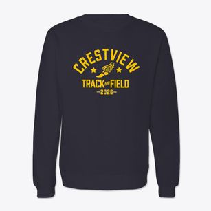 Crestview High School Track and Field Crewneck Sweatshirt