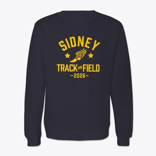 Sidney High School Track and Field Crewneck Sweatshirt
