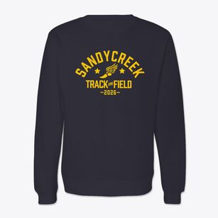 Sandycreek Elementary School Track and Field Crewneck Sweatshirt