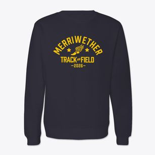 Merriwether Elementary School Track and Field Crewneck Sweatshirt