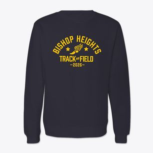 Bishop Heights Elementary School Track and Field Crewneck Sweatshirt