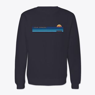 Four Corners Texas Water View Crewneck Sweatshirt