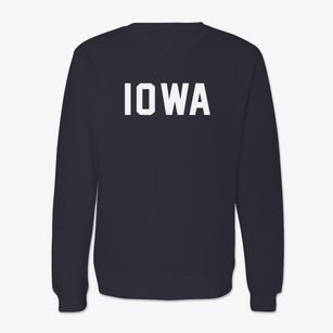  Iowa Block Letter Crewneck Sweatshirt