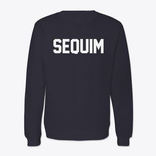 Sequim Washington Classic Block Crewneck Sweatshirt