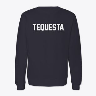 Tequesta Florida Classic Block Crewneck Sweatshirt
