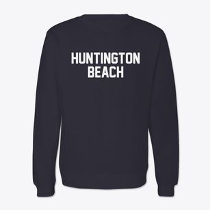 Huntington Beach California Classic Block Crewneck Sweatshirt
