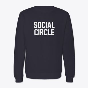 Social Circle Georgia Classic Block Crewneck Sweatshirt
