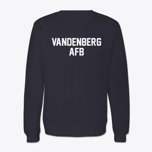 Vandenberg Afb California Classic Block Crewneck Sweatshirt
