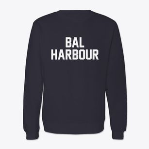 Bal Harbour Florida Classic Block Crewneck Sweatshirt