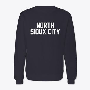North Sioux City South Dakota Classic Block Crewneck Sweatshirt