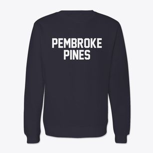 Pembroke Pines Florida Classic Block Crewneck Sweatshirt