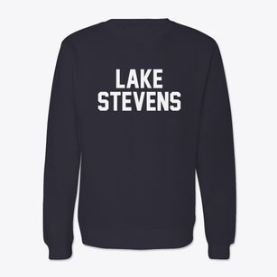 Lake Stevens Washington Classic Block Crewneck Sweatshirt