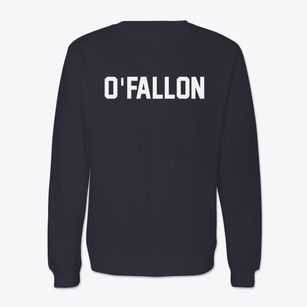 O'fallon Illinois Classic Block Crewneck Sweatshirt