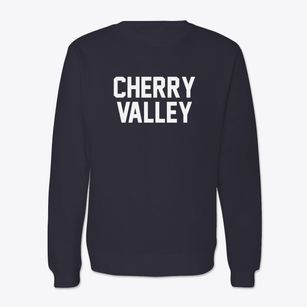 Cherry Valley New York Classic Block Crewneck Sweatshirt