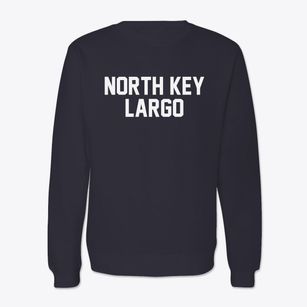 North Key Largo Florida Classic Block Crewneck Sweatshirt