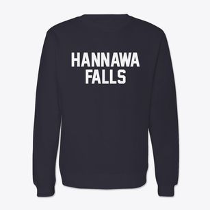 Hannawa Falls New York Classic Block Crewneck Sweatshirt
