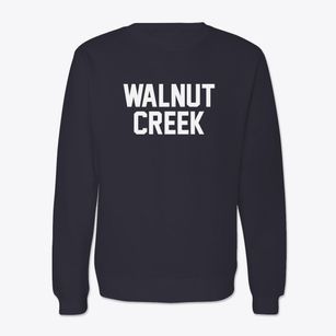 Walnut Creek North Carolina Classic Block Crewneck Sweatshirt