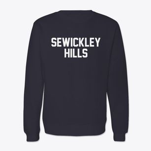 Sewickley Hills Pennsylvania Classic Block Crewneck Sweatshirt