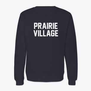Prairie Village Kansas Classic Block Crewneck Sweatshirt