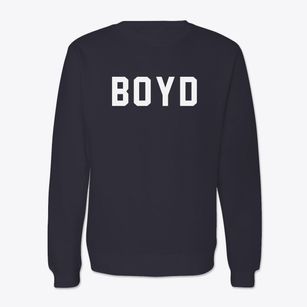 Boyd Wisconsin Classic Block Crewneck Sweatshirt