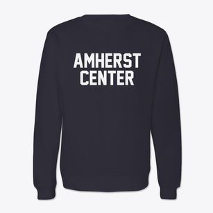 Amherst Center Massachusetts Classic Block Crewneck Sweatshirt