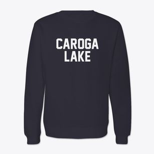 Caroga Lake New York Classic Block Crewneck Sweatshirt