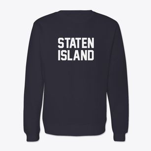 Staten Island New York Classic Block Crewneck Sweatshirt