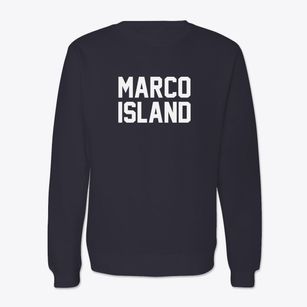 Marco Island Florida Classic Block Crewneck Sweatshirt
